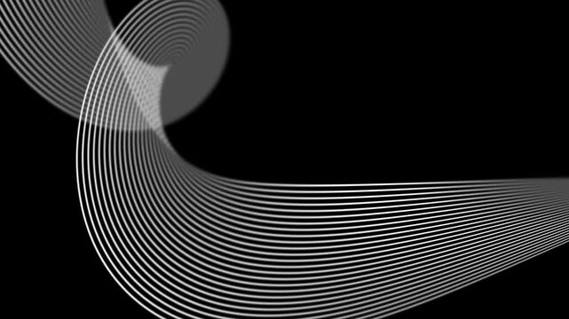 Sweeping Curves Loop 
Flowing parallel lines move across the frame. Loops. 