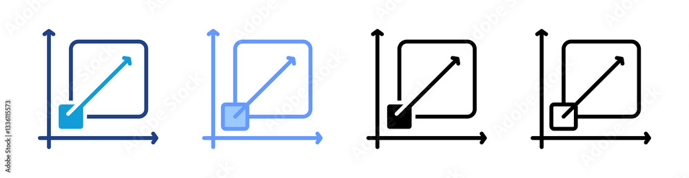 Aufkleber Scability icon set multiple style collection