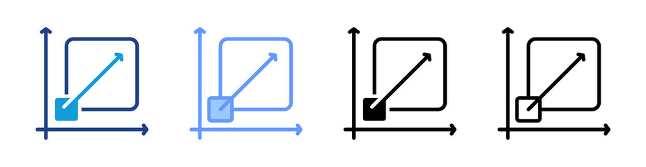 Scability icon set multiple style collection
