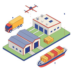 Isometric Logistics and Supply Chain Management