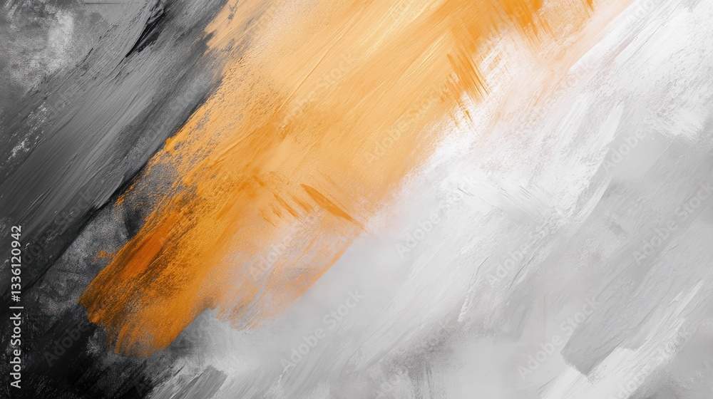 Leinwandbilder Soft pencil strokes blend into a gradient of organic colors creating a harmonious texture on the canvas