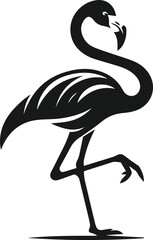vector illustration of a flamingo