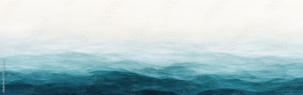Aufkleber Gradient fill with serene transition from light to dark in an abstract ocean landscape