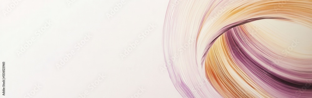 Fototapete softly swirling colors on an elegant white canvas create a calming abstract composition perfect for 