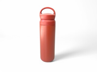 Obraz premium A cold glass is placed on a white background.