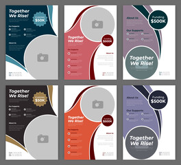 Charity Flyer Template for Fundraising Events Donations and Nonprofit Campaigns Featuring Professional Design Ideal for Community Support Awareness and Volunteering Fully Editable EPS Format for Print