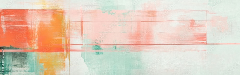 Poster abstract pencil strokes composition showcasing vibrant colors and dynamic textures in a contemporary