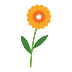 Simple Nature-Inspired Flower Art for Prints