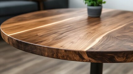 Obraz premium Handcrafted Sustainable Furniture Showcasing Locally Sourced Wood