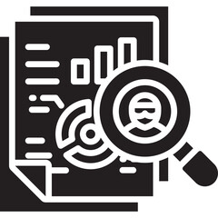 Fraud icon in Glyph Style. Simple Vector Design. Simple Vector Glyph Icon