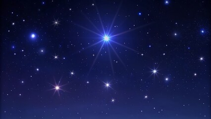 Obraz premium Cosmic stars in darkness space, night sky constellations galaxy Ai generated image 