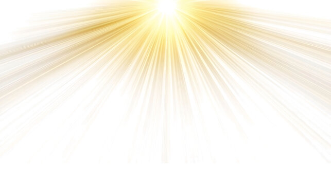 Golden sun rays symbol home decor artwork indoor close up view radiant concept isolated white background