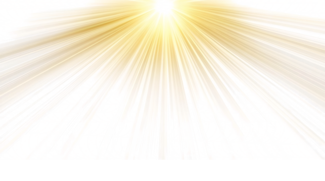 Golden sun rays symbol home decor artwork indoor close up view radiant concept isolated white background