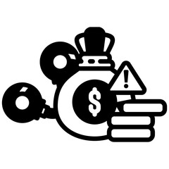 Handcuffs icon in Mix Filled Style. Simple Vector Design. Simple Vector Outline Filled Icon