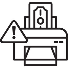 Counterfeit icon in Outline Style. Simple Vector Design. Simple Vector Outline Icon