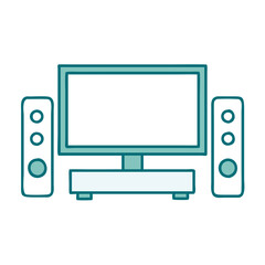 Obraz premium Smart Home Theater System Icon
