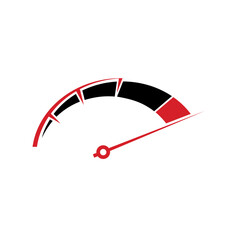 RPM performance and Full throttle accelerate symbol for logo