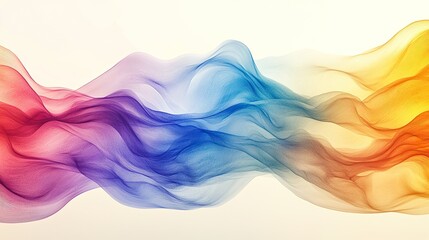 Abstract background with colorful spectrum waves
