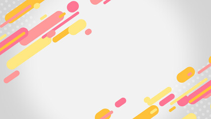 ストライプとドット模様のポップな背景