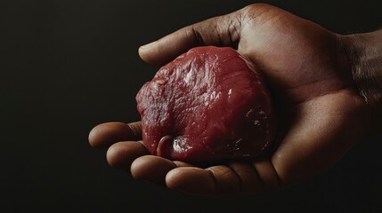 Beef organ meat in hand showcasing the rising trend of nutritious food choices in modern diets