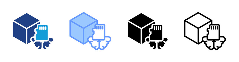 Spatial Memory icon set multiple style collection