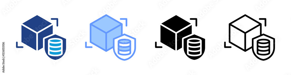 Poster Spatial Data Quality icon set multiple style collection