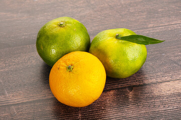 Fresh ripe sweet juicy mandarins