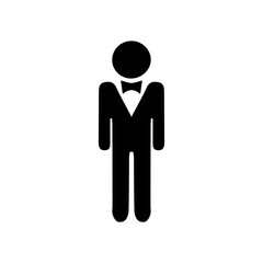 Groom icon in SVG with transparent background