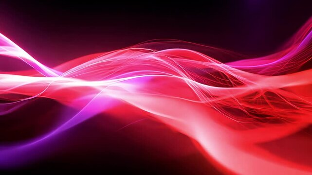 Current 3D digital sound waves or data transfer process. Abstract concept of big data analysis, artificial intelligence (AI) and machine learning. 4K sound wave equalizer visualization. Advertising