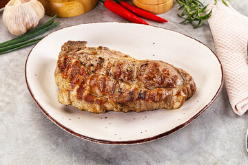 Grilled pork sirloin for dinner