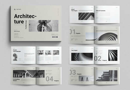 Architect Brochure Template Landscape