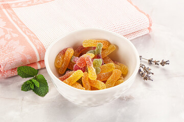 Sweet and sour marmalade worms