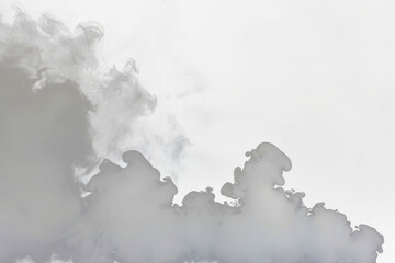 Fototapeta premium Mystical vaporous abstract dark png overlay effect, transparent background