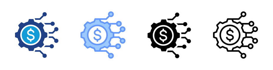 Transformation icon set multiple style collection