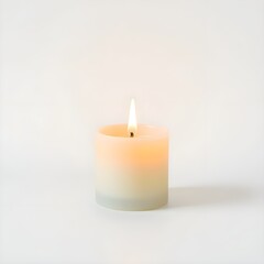 Una vela con un fondo limpio