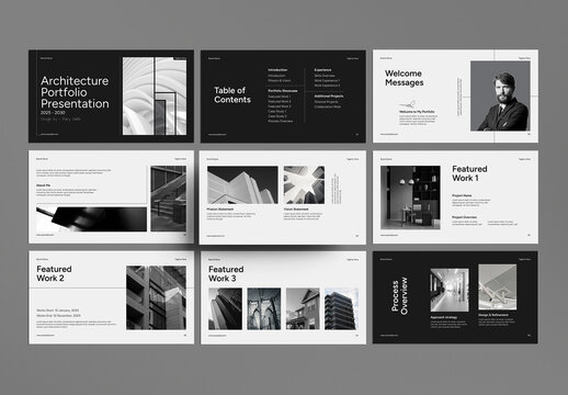 Minimal Portfolio Presentation for Architecture