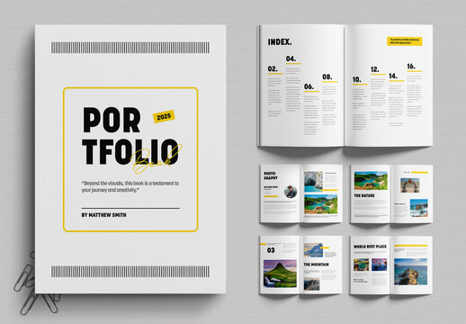 Professional Portfolio Photography Book Template