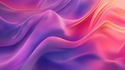 Obraz premium Vibrant magenta and purple abstract silk fabric. Abstract pink flowing waves, elegant silky texture. Purple silk drape abstract background. Velvet fabric, purple and magenta hues, smooth texture