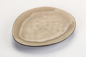 Empty clean color plate dishware