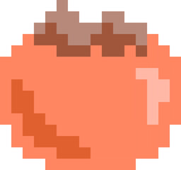 ドットで表現されたカキのイラスト