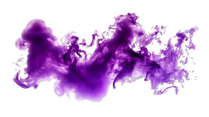 Fototapeta premium [Transparent Background PNG]Abstract Purple Liquid Ink Flow Art
