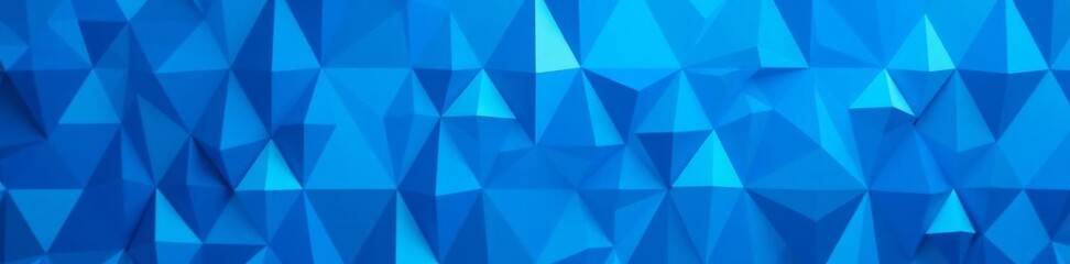 Obraz premium Seamless pattern with abstract blue triangles for digital backgrounds, contemporary, texture, tile