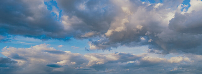 blue sky and white clouds