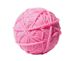 pink wool yarn