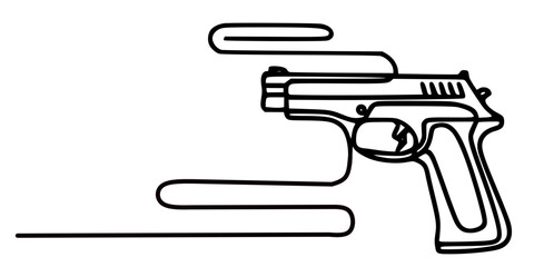 hand holding a pistol