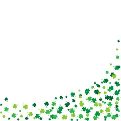 Clovers Scattered Illustration