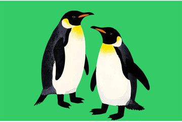 penguin abstract illustration