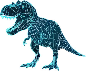 abstract illustration of Tyrannosaurus