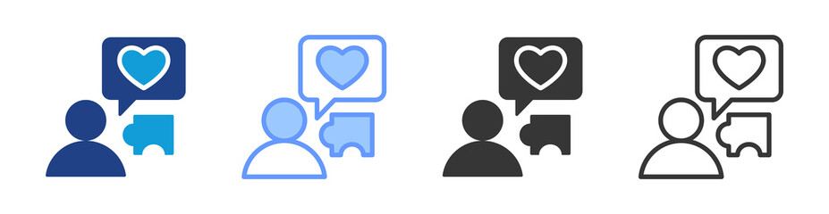 User Experience icon set multiple style collection