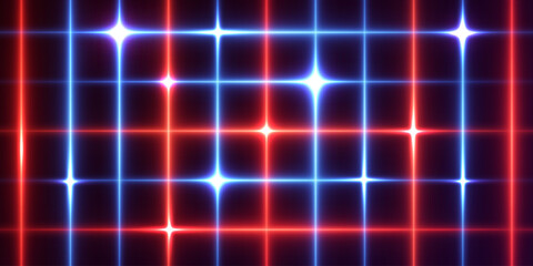 Neon light light background. Highlight of lines and flash.